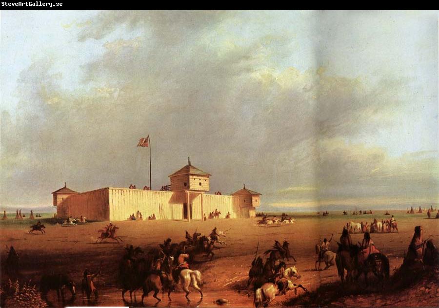 Alfred Jacob Miller Fort William on the Laramie